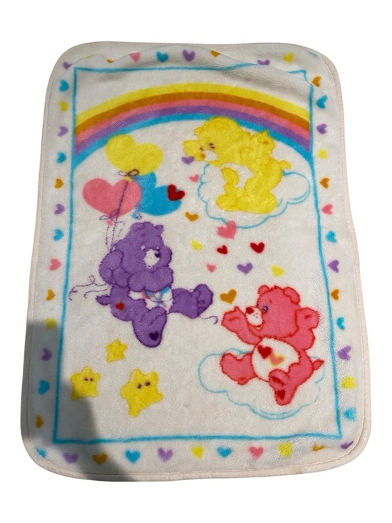 nemcor Other - Vintage 90's Classic Care Bears Bear Rainbow Velour Baby Blanket Lovey